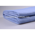 Natural Comfort White And Blue Pure Color Plain Style, Light Weight Queen Size Wholesale Embossed Blanket